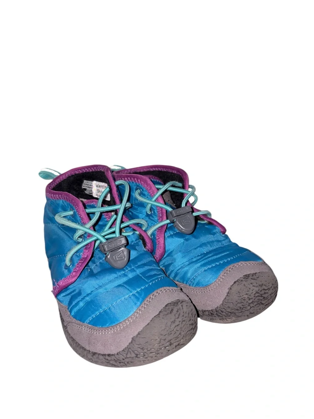 Keen Kids' Howser II Chukka WP boots in a Mykonos Blue colorway